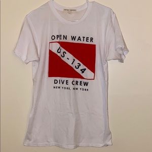 White and Red t-shirt